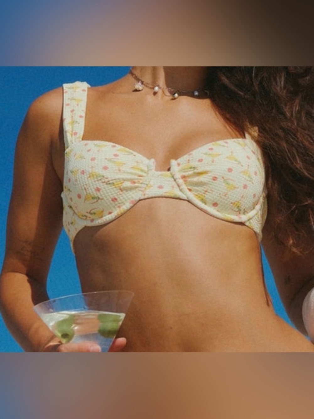 Dippin' Daisy's Roma Martini Yellow Underwire Bikini Top